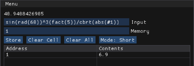 Preview of GUI Calculator